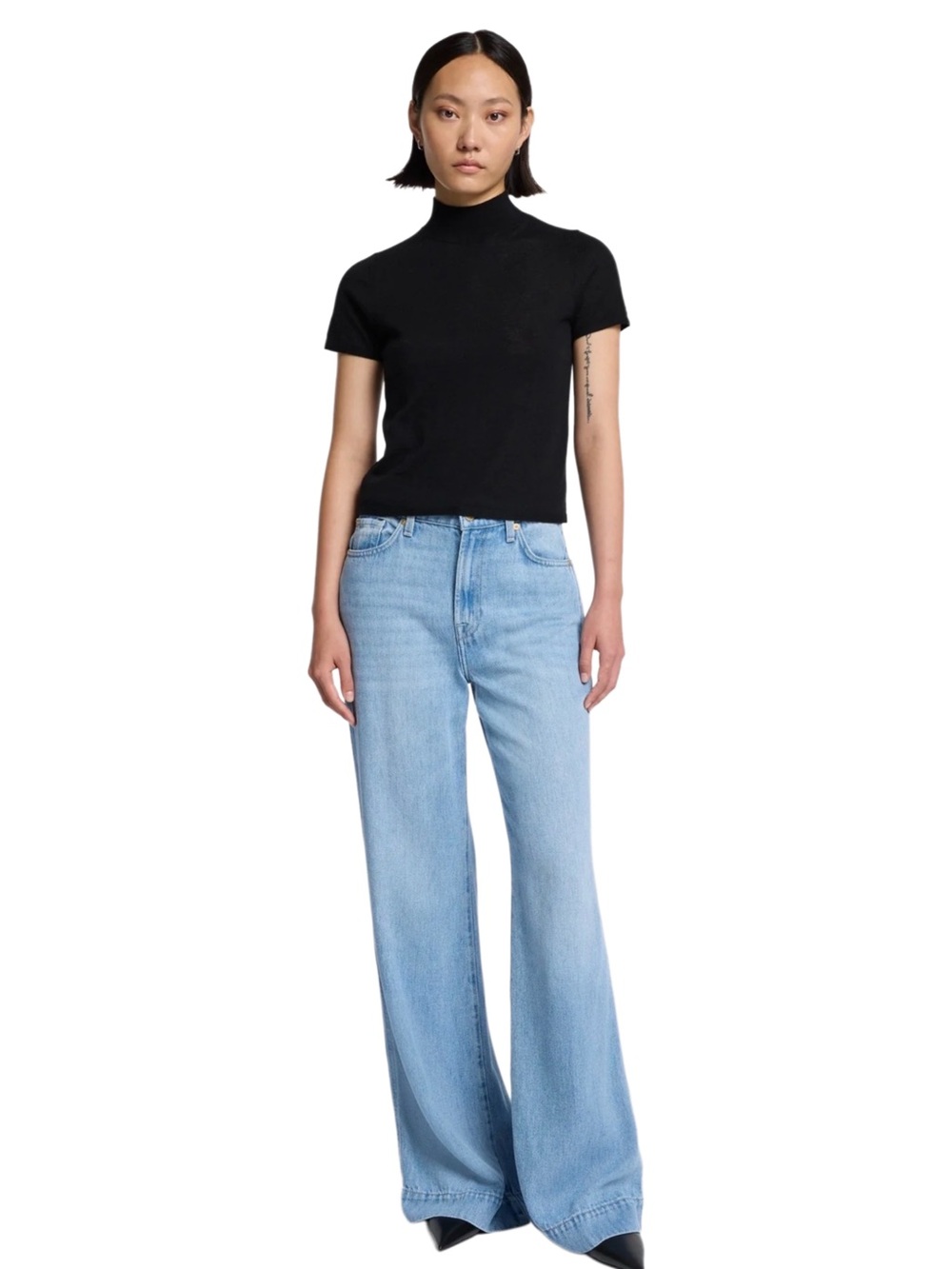 7 For All Mankind Wide Leg Lustre Trouser Jeans